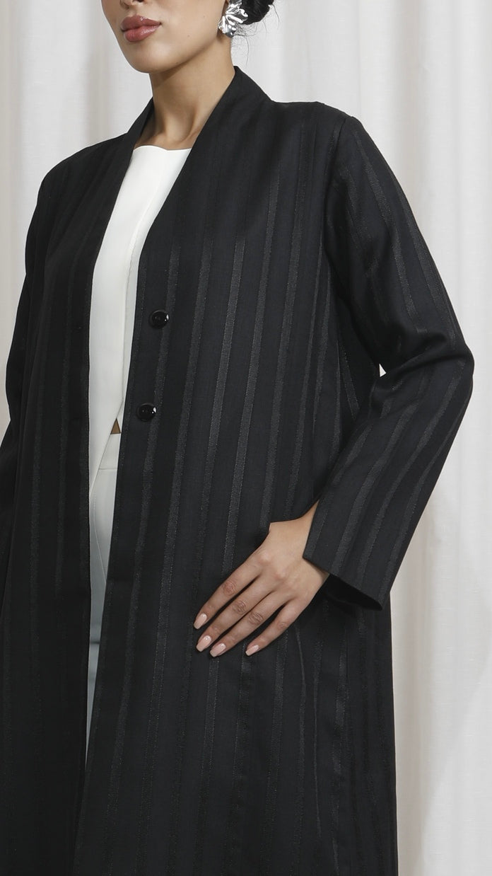 Lined linen Black