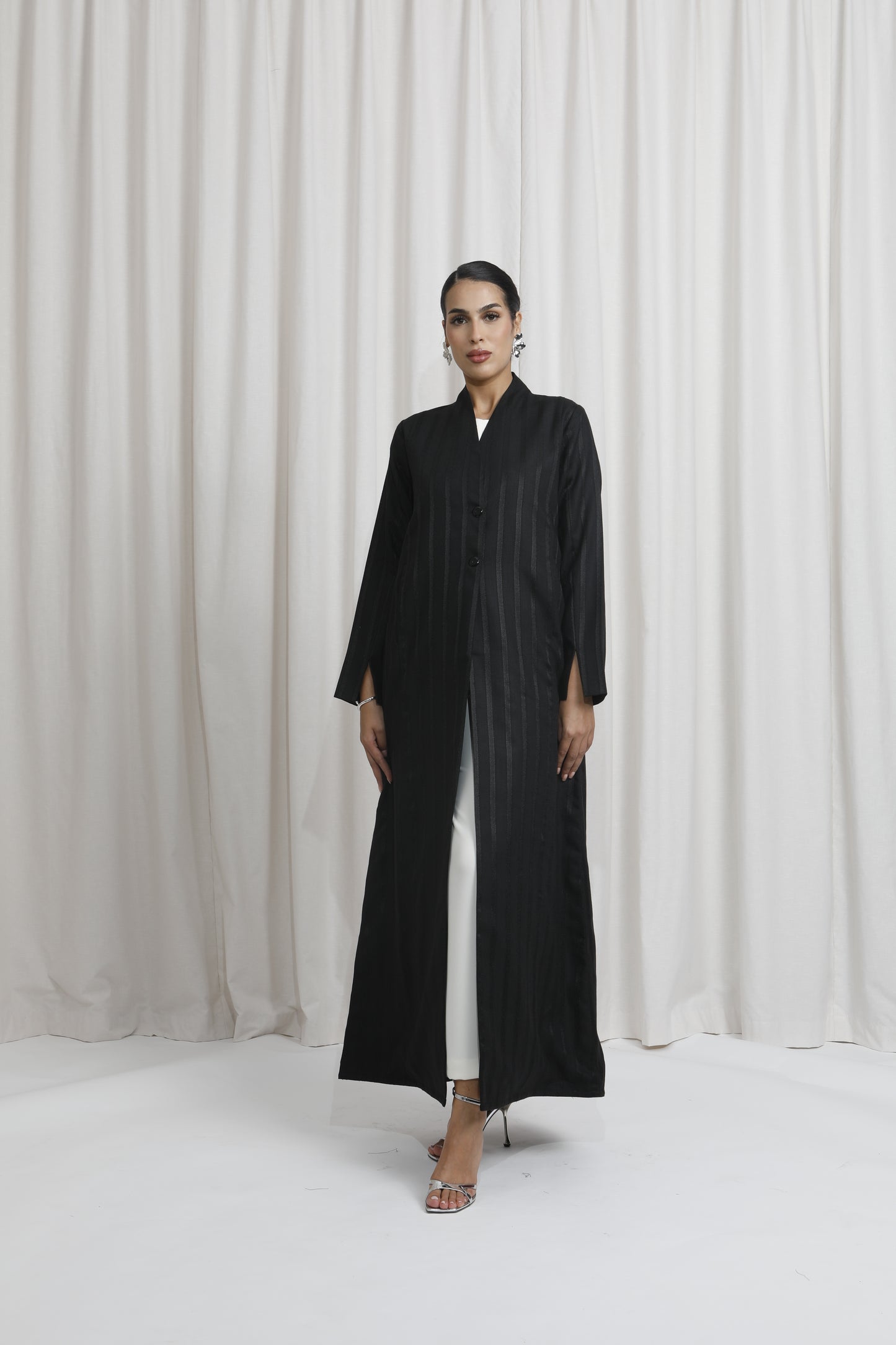 Lined linen Black