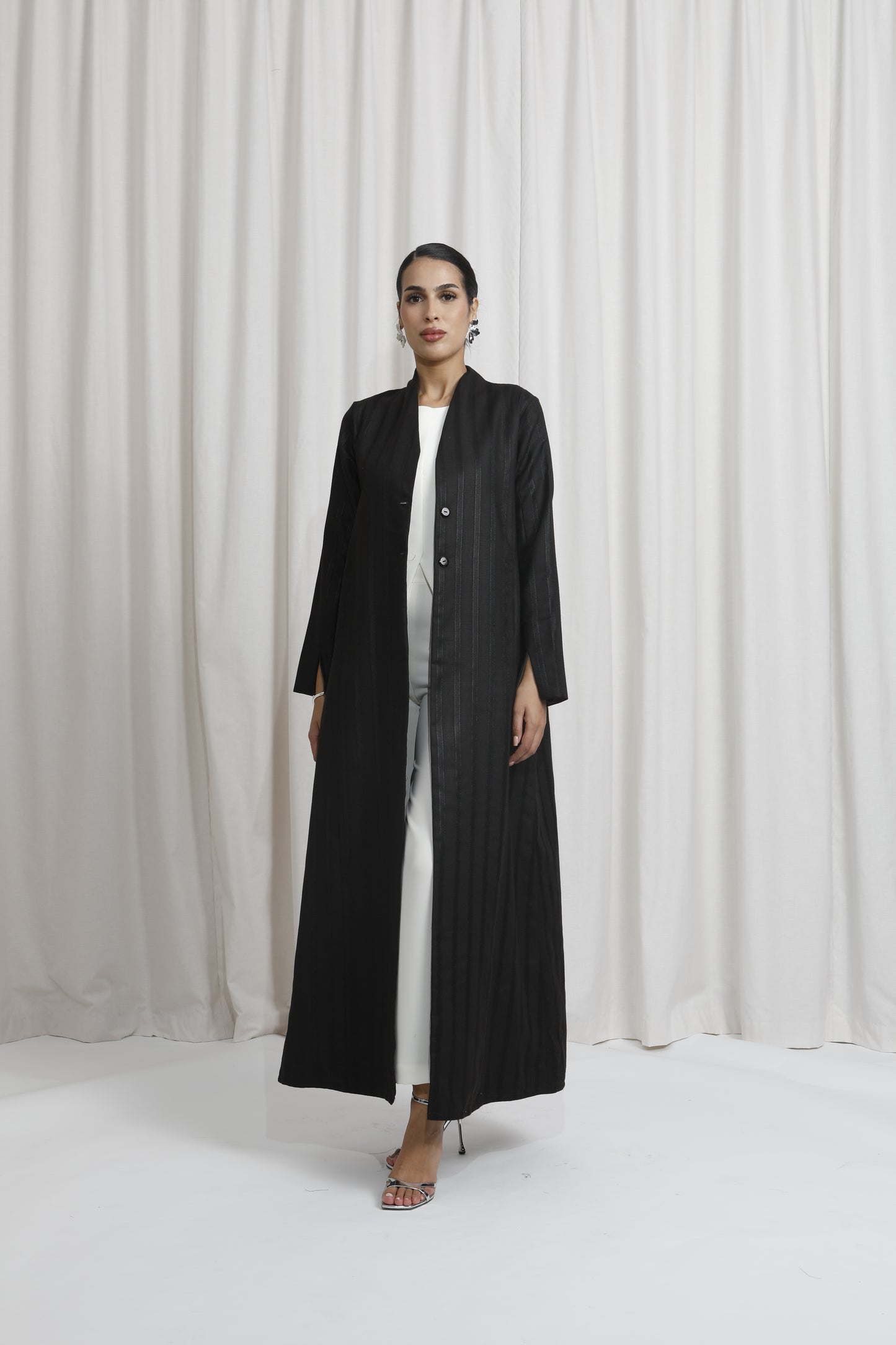 Lined linen Black