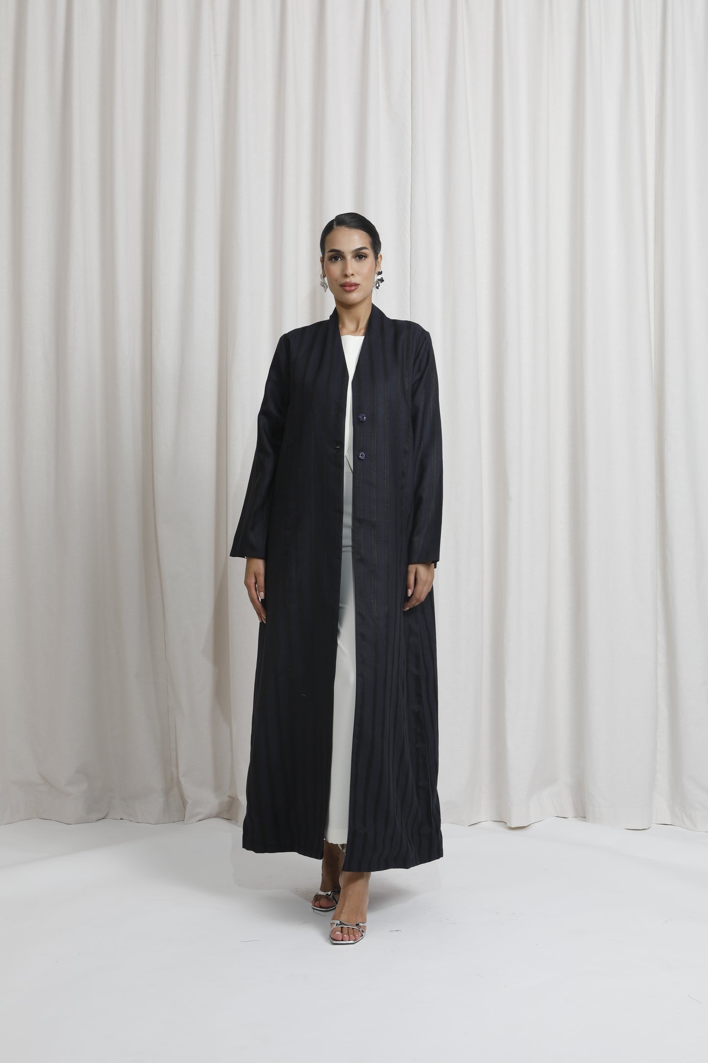 Lined linen Navy Blue