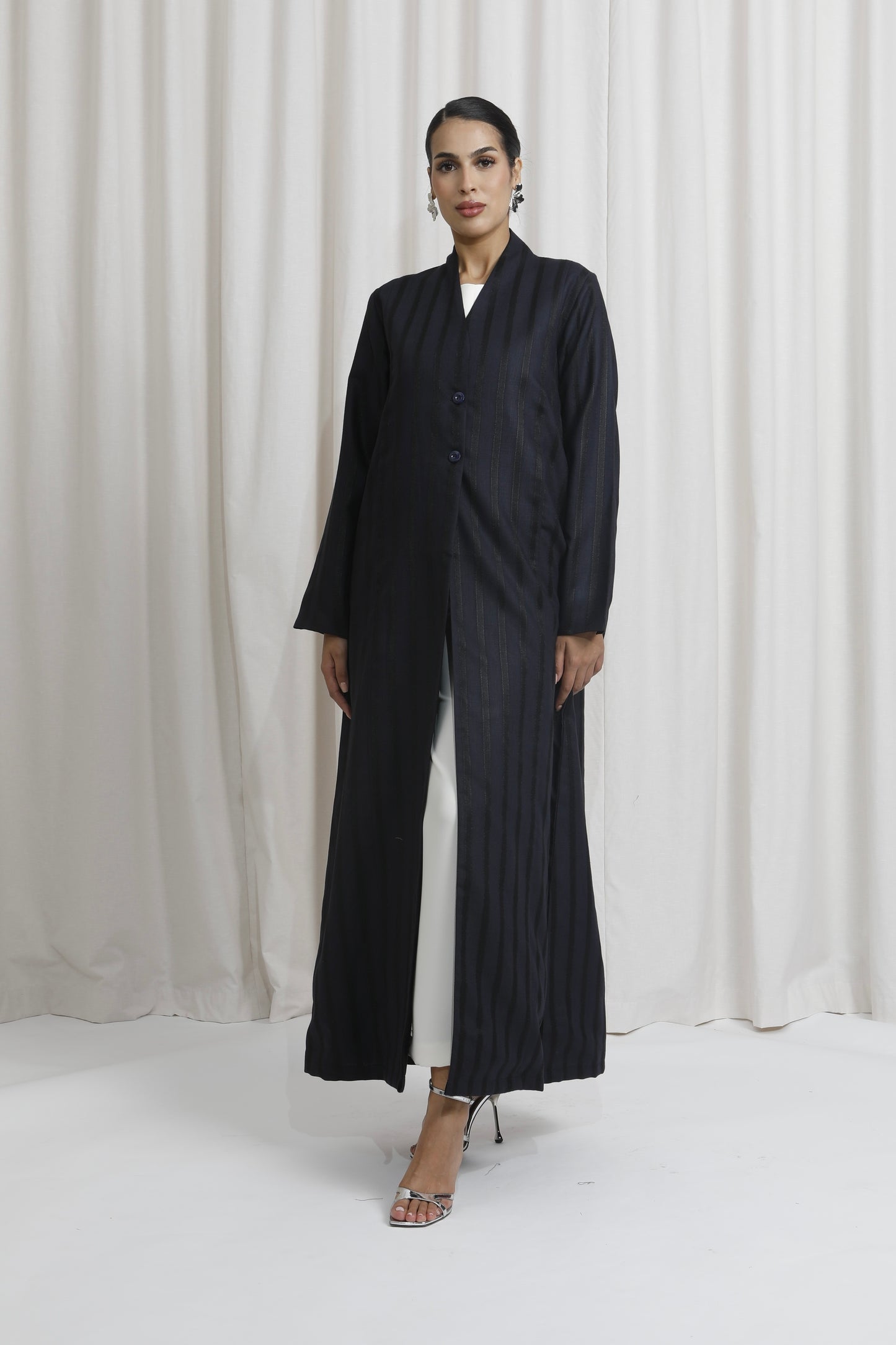 Lined linen Navy Blue