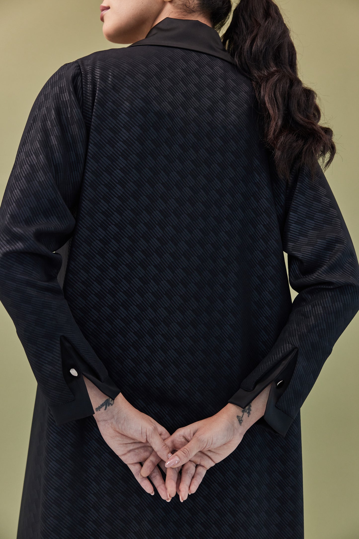 A - BLACK PATTERNED